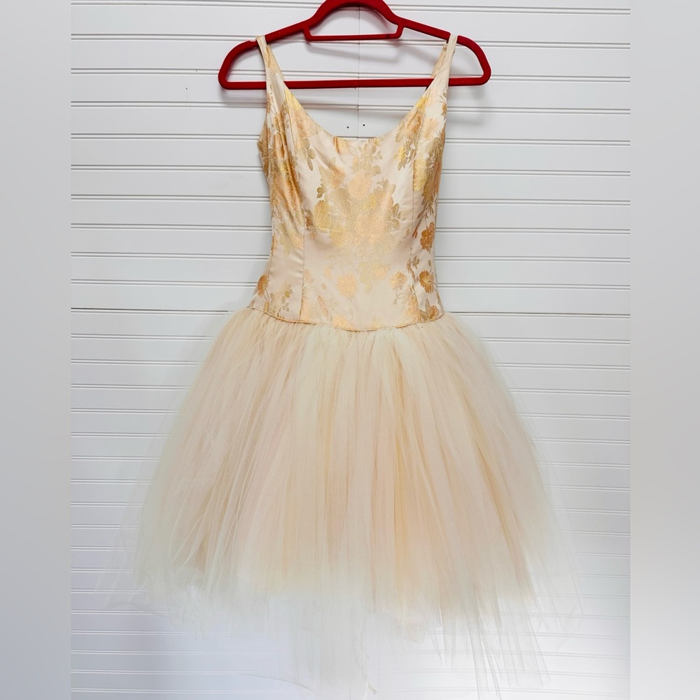 Lazaro tutu style wedding or party dress high end with flower design bodice!